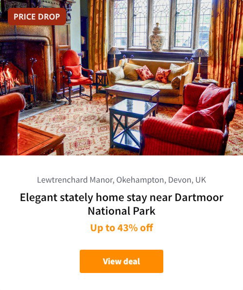 Elegant stately home stay near Dartmoor National Park