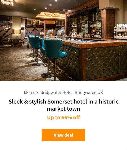 Sleek &amp; stylish Somerset hotel in a historic market town
