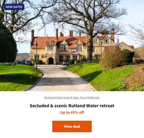 Secluded & scenic Rutland Water retreat