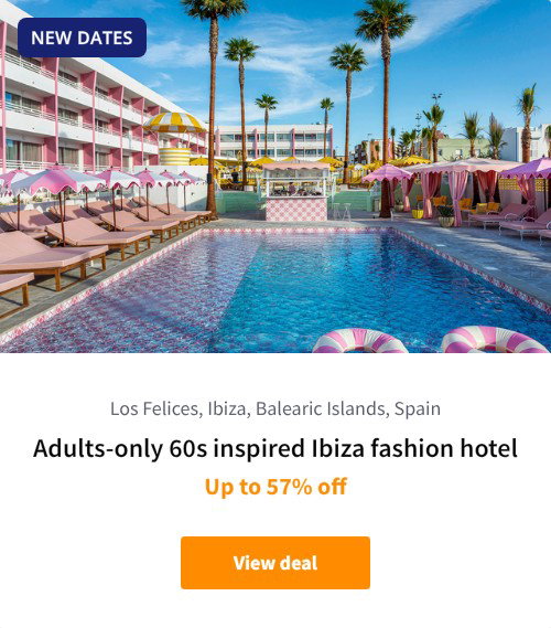 Adults-only 60s inspired Ibiza fashion hotel
