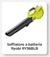 Ryobi RY36BLB-140 - Soffiatore a batteria per foglie turbojet - 36 V 4 Ah