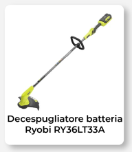 Ryobi RY36LT33A-120 - Decespugliatore a batteria - MAX POWER 36V - 2.0Ah