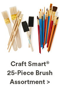 Craft Smart 25- Piece Brush Assortment > 2 oz.
