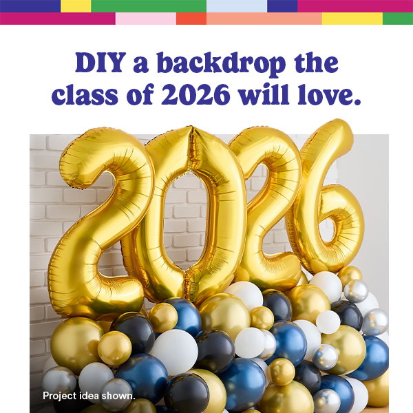 DIY a backdrop the class of 2026 will love.