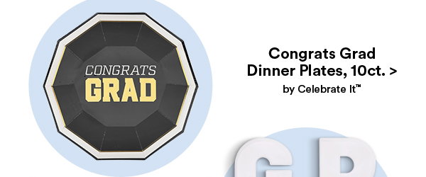 Congrats Grad Dinner Plates, 10 ct. > by Celebrate It