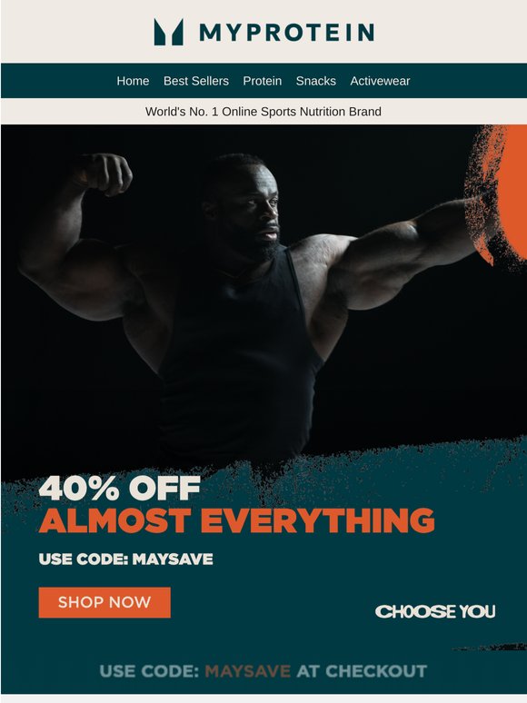 Email discount 📨 40% off almost everything!