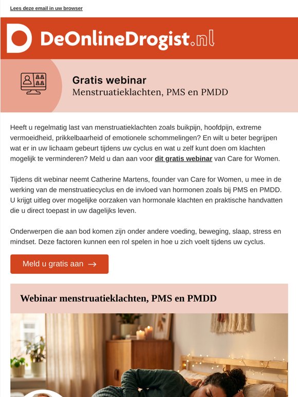 Gratis webinar: menstruatieklachten