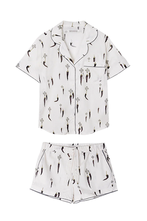 Short Sleeve Pyjama Set - Picante Cream