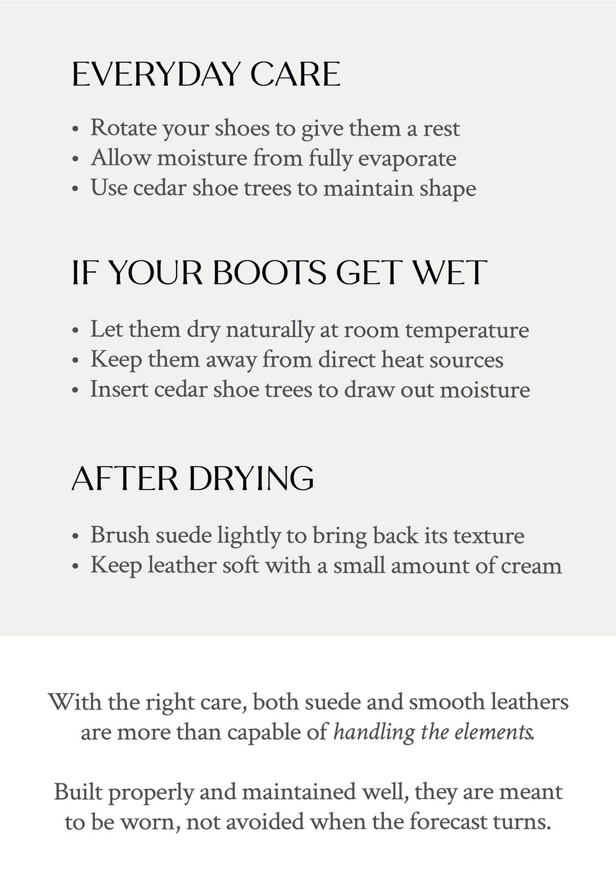 Built for the Elements