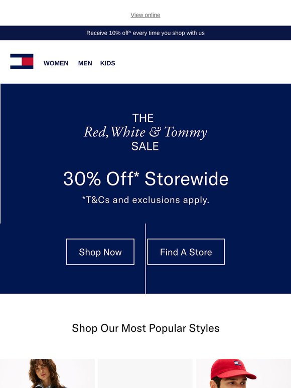 Shop Our Most-Loved Styles Now 30% Off