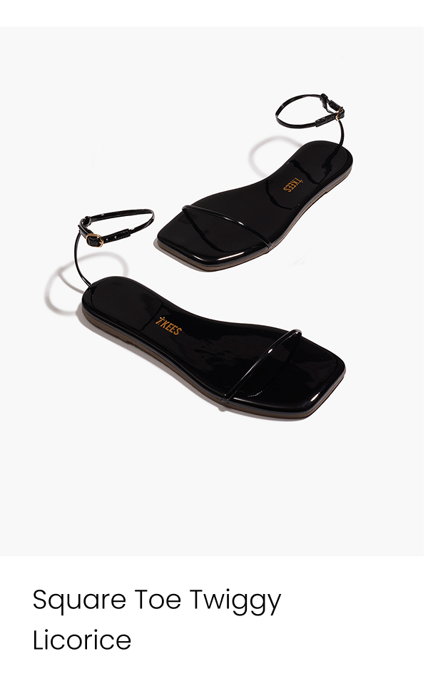 Square Toe Twiggy Licorice