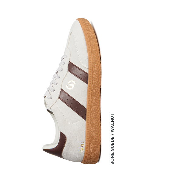 Parallel Sneaker - Bone Suede/Walnut Leather