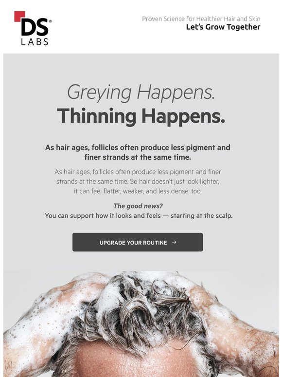 Greying Happens. Thinning Happens.