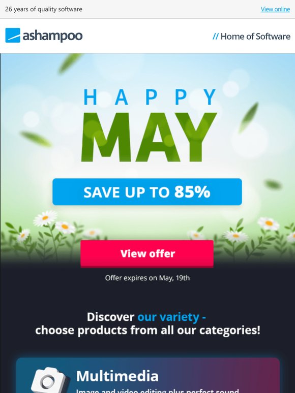 Super savings week at Ashampoo: Save up to 85% now