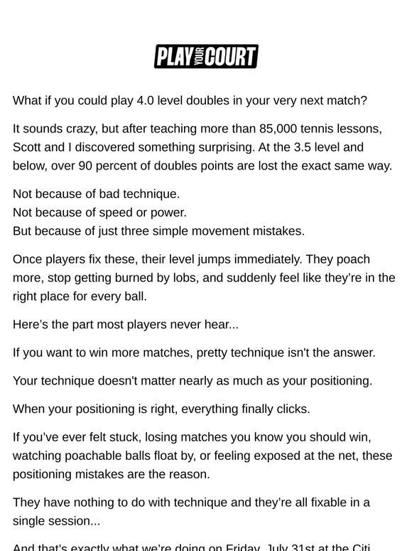 Are you making these 3 doubles mistakes?