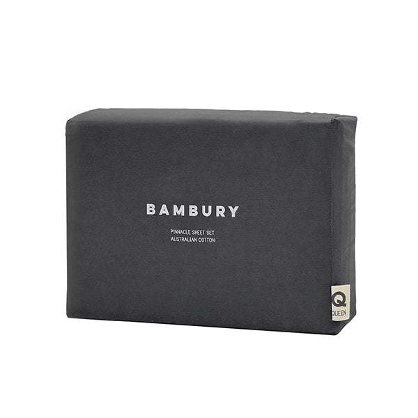 Bambury Pinnacle Sheet Set Charcoal Double