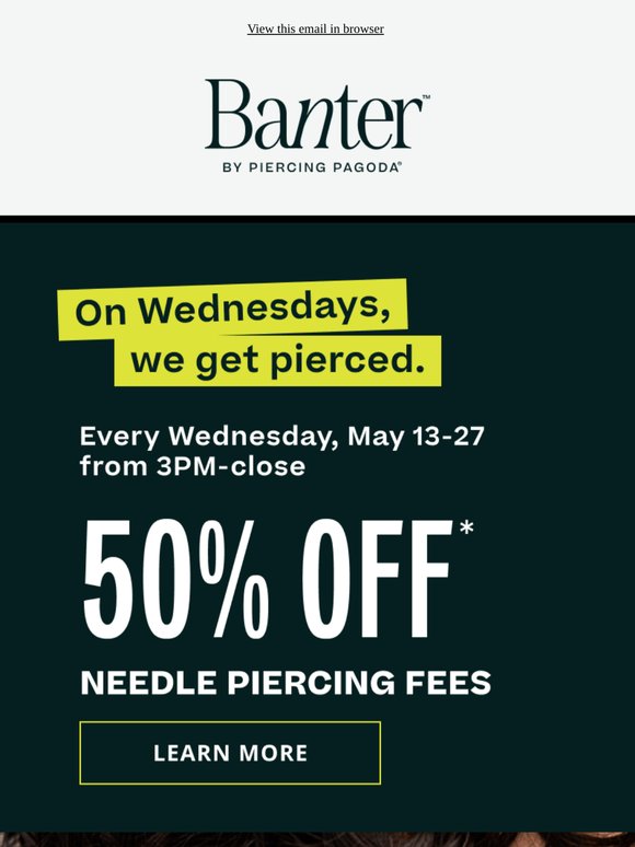 On Wednesdays, We Get Pierced👂✨