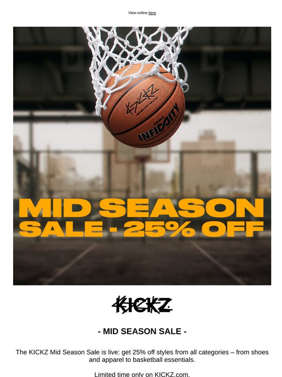 Mid Season Sale: 25% Off