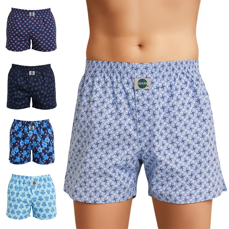 Image of D.E.A.L International 5-er Set Boxershorts Blau mit Motiv Mix