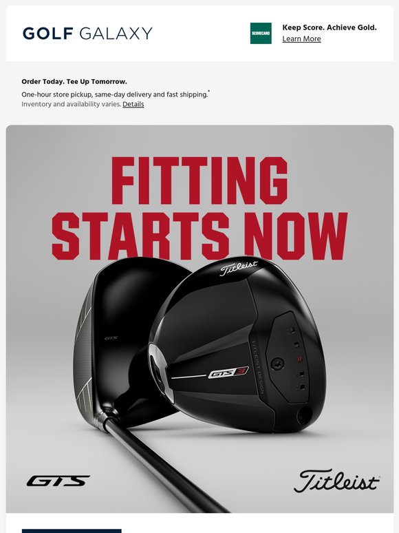 FREE Titleist GTS fitting event starts NOW! 🏌️