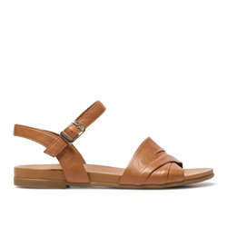 Tassia Tan Leather Sandals