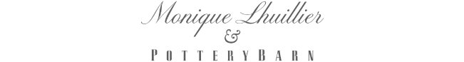 Monique Lhuillier x Pottery Barn Logo