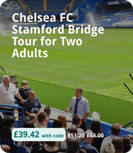  Chelsea FC Stamford Bridge Tour for Two Adults 