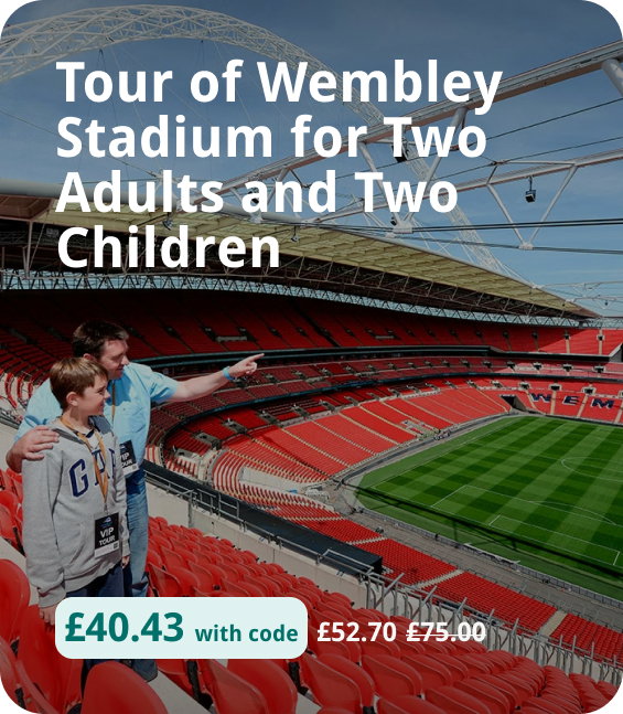 Tour of Wembley Stadium for Two Adults and Two Children