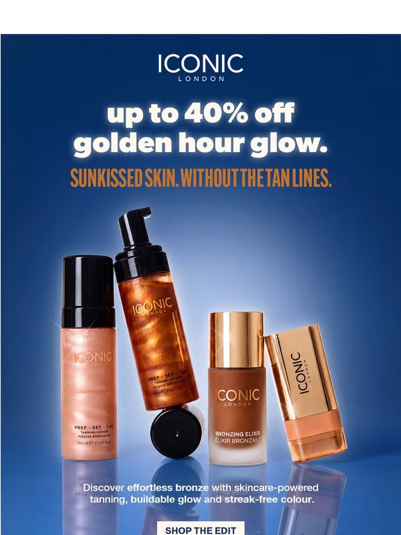 Up to 40% off your summer glow