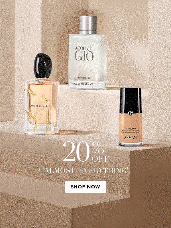 Armani 20% OFF ( Almost) Everything