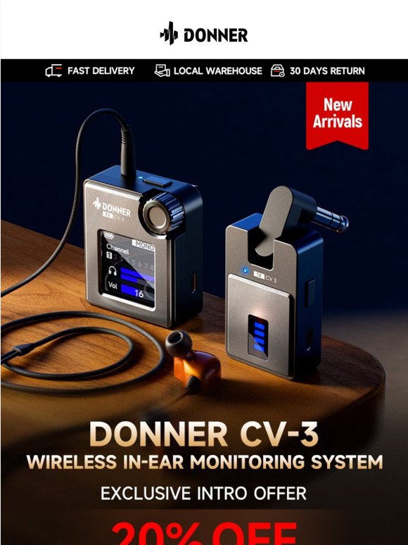 Just Dropped: CV-3 Wireless In-Ear Monitor — Hear Every Detail