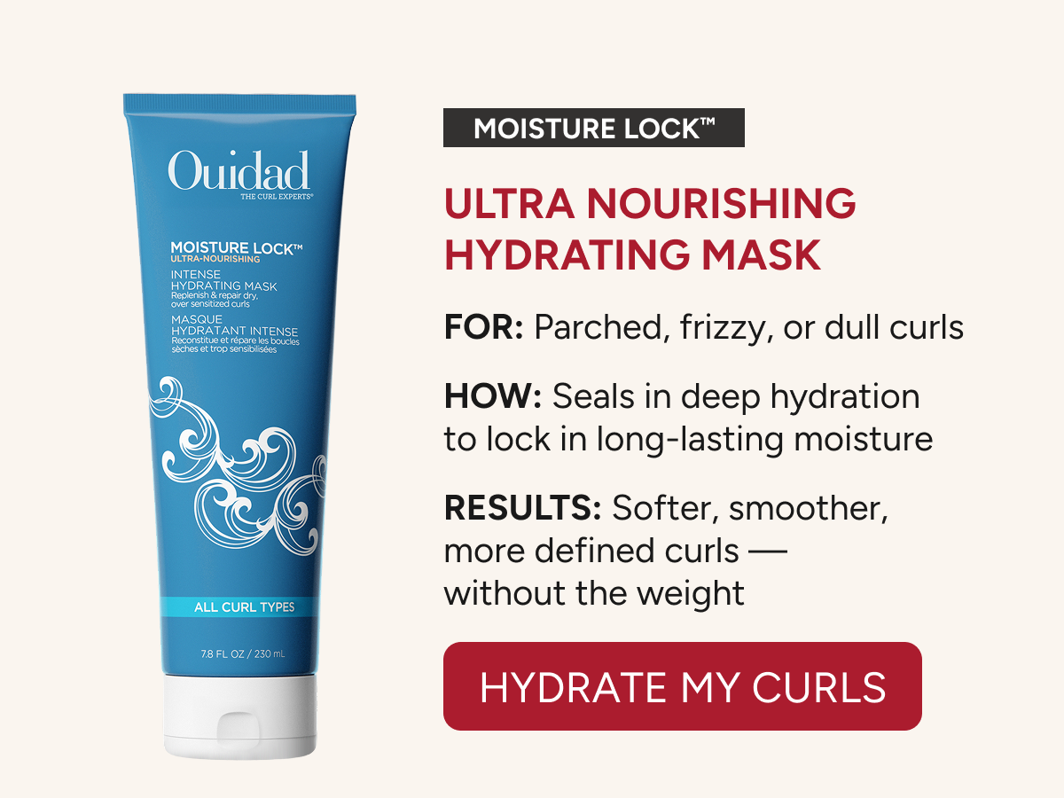 Moisture Lock Ultra Nourishing Hydrating Mask for parched, frizzy or dull curls