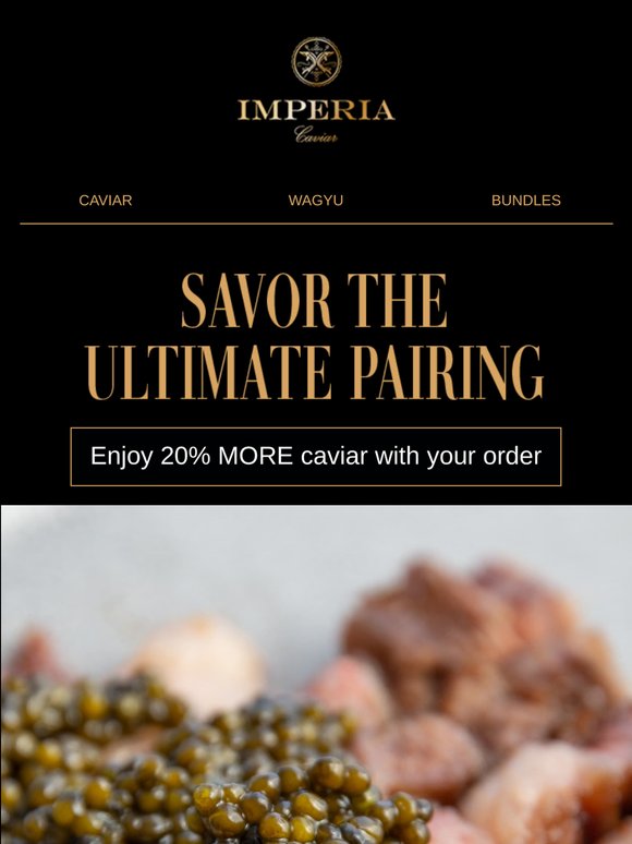 An unforgettable pairing, with a little extra.