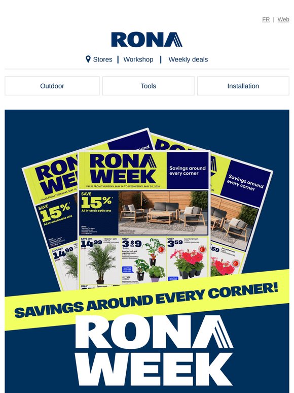 RONA WEEK is Back Tomorrow!