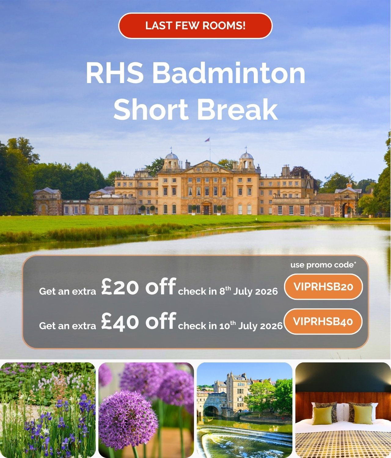 RHS Badminton Short Break - Best Western Plus Angel Hotel