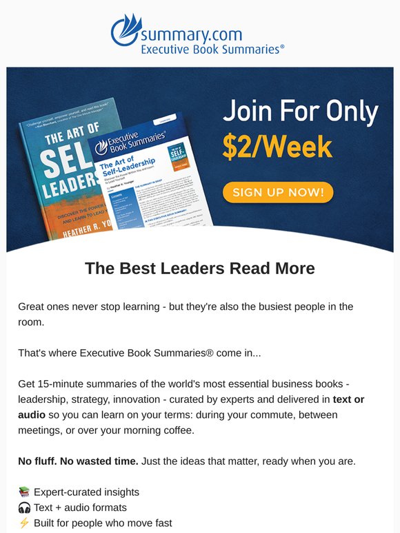 Unlimited Insights – Only $2/Week