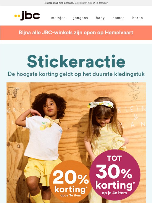 Tot -30% op kidscollecties 🍋 Maat 92-134