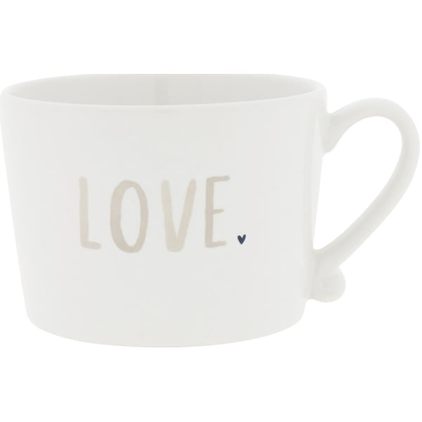 Cup LOVE 10x8x7cm Wit