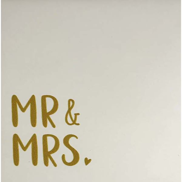 Quote Tegeltje 'Mr&Mrs' Creme