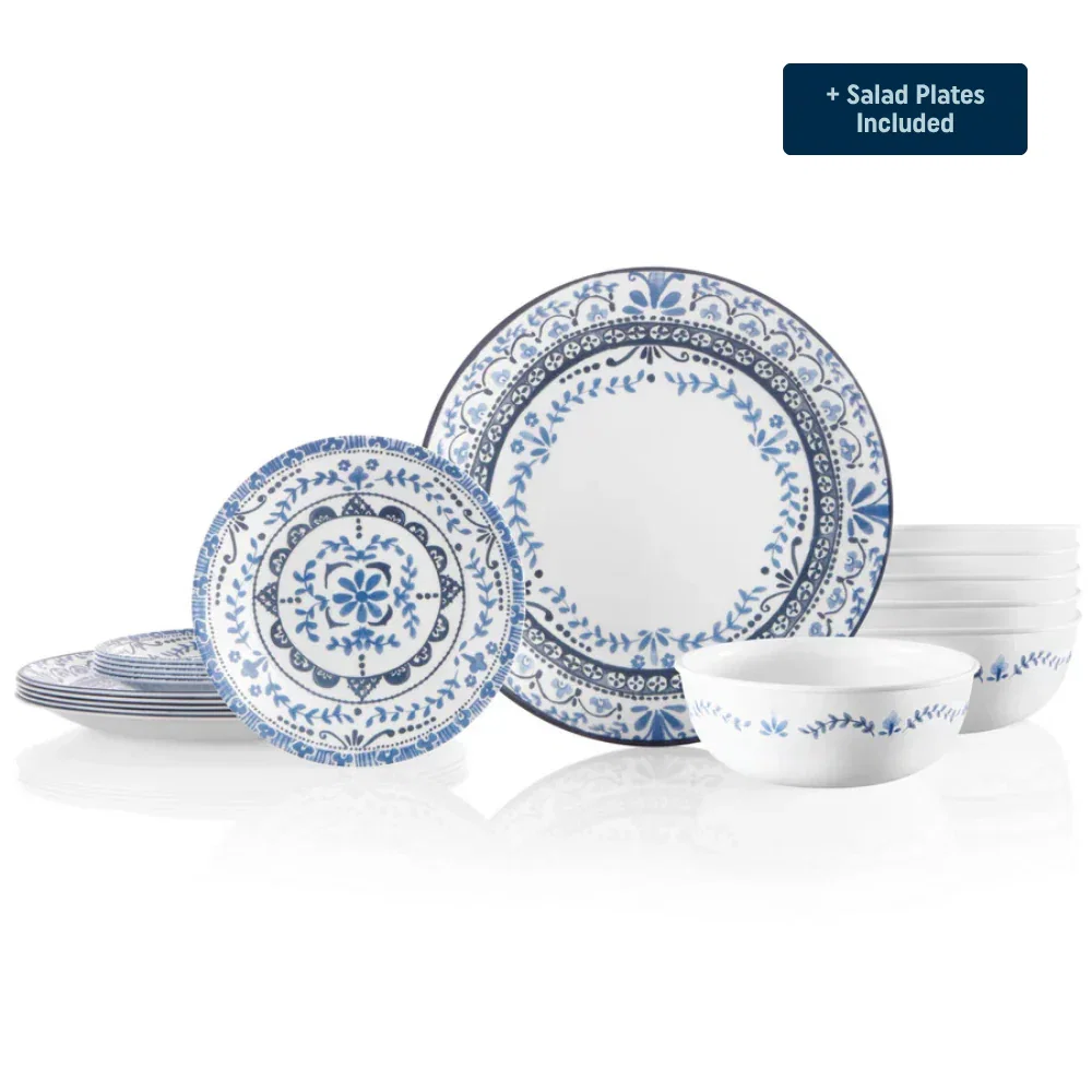 Image of Corelle® Portofino Dinnerware Set – Service for 6 + Salad Plates