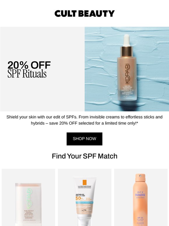Find your SPF match ☀️