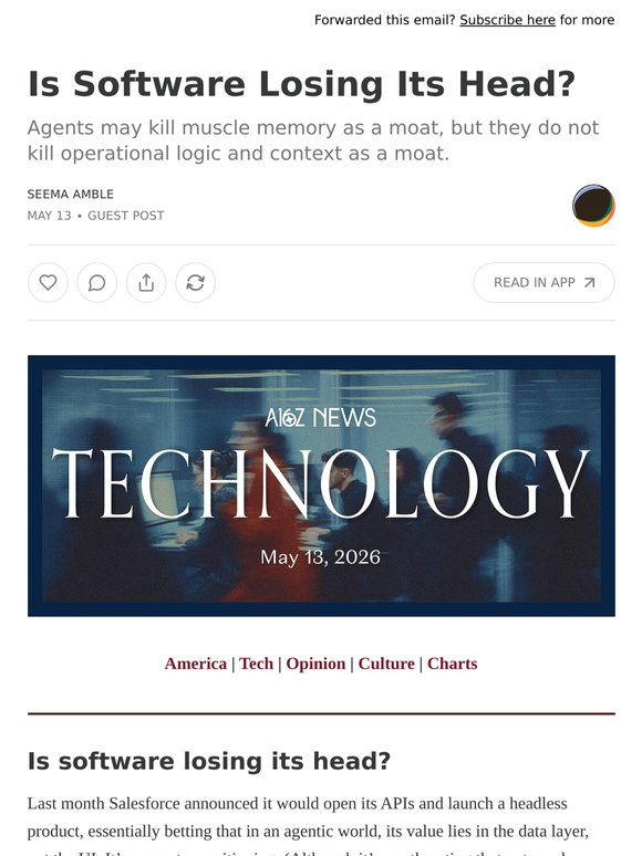 Is Software Losing Its Head?