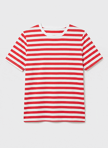 T-shirt marinière en coton stretch