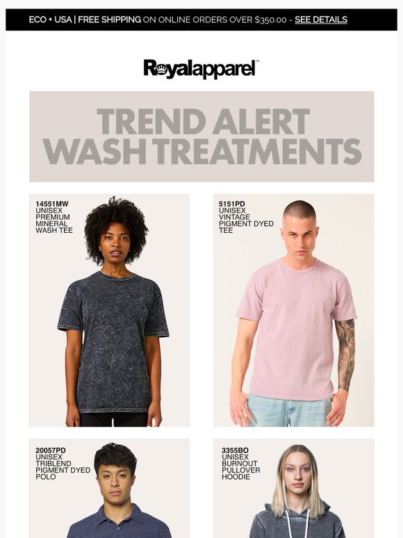 Trending Garment Washes: Mineral, Pigment, Burnouts