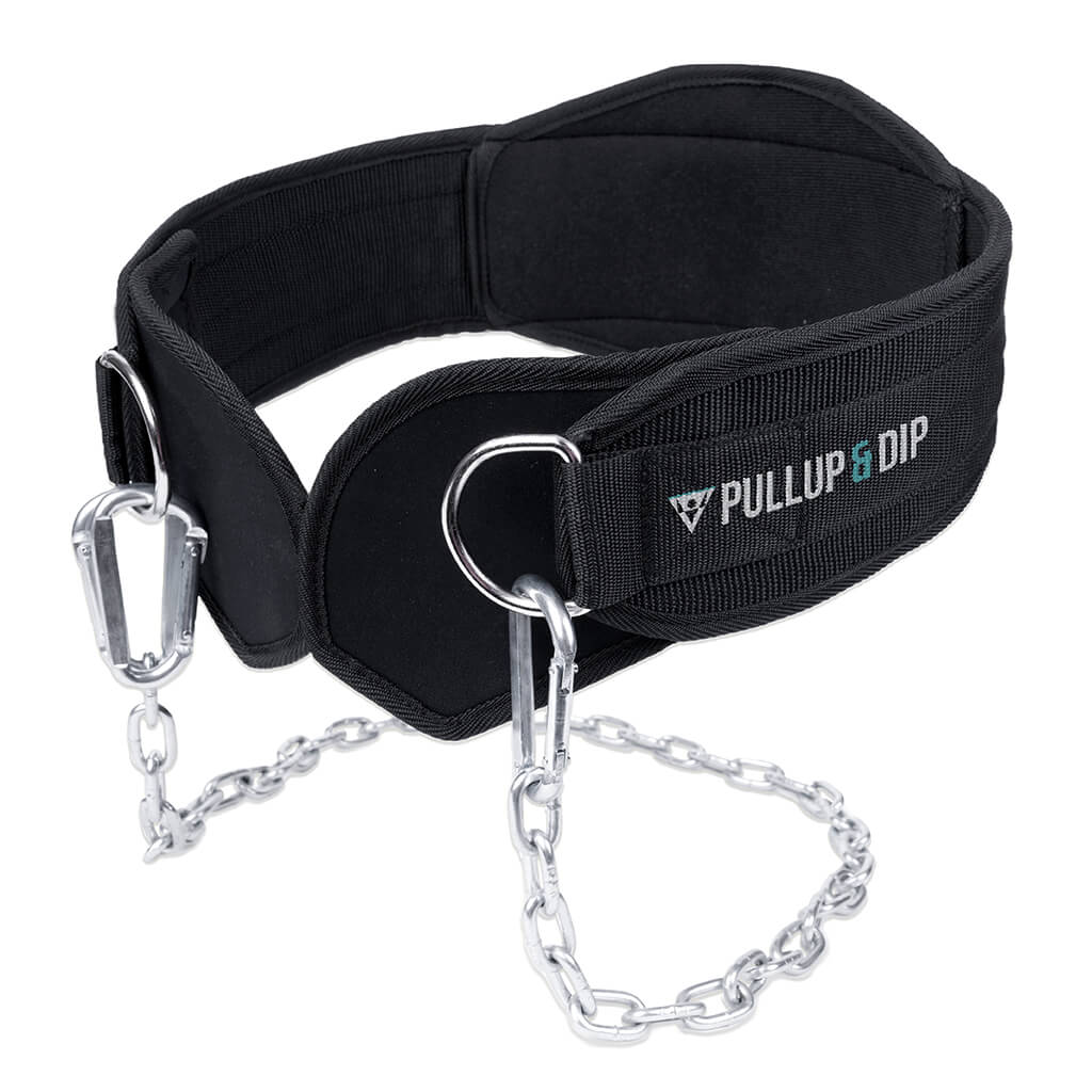 Image of Dip Belt with Chain and 3 Carabiners