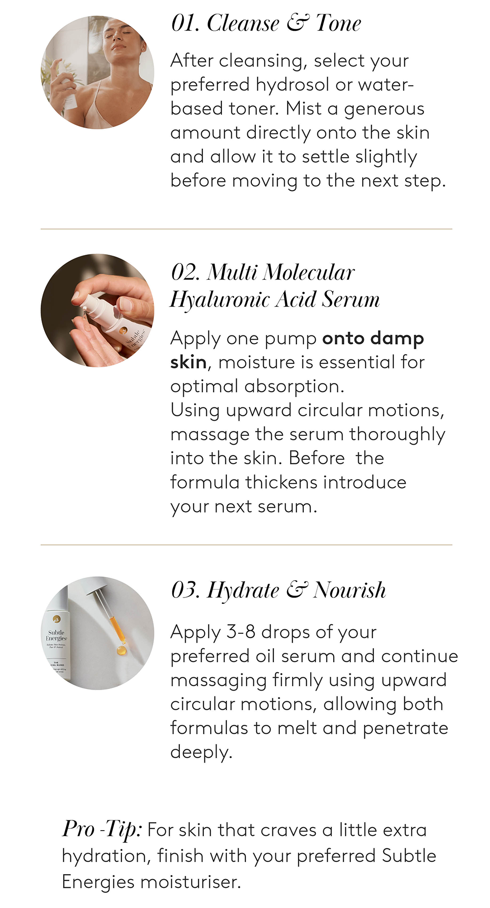 Plumper & Firmer Skin in 3 effortless steps