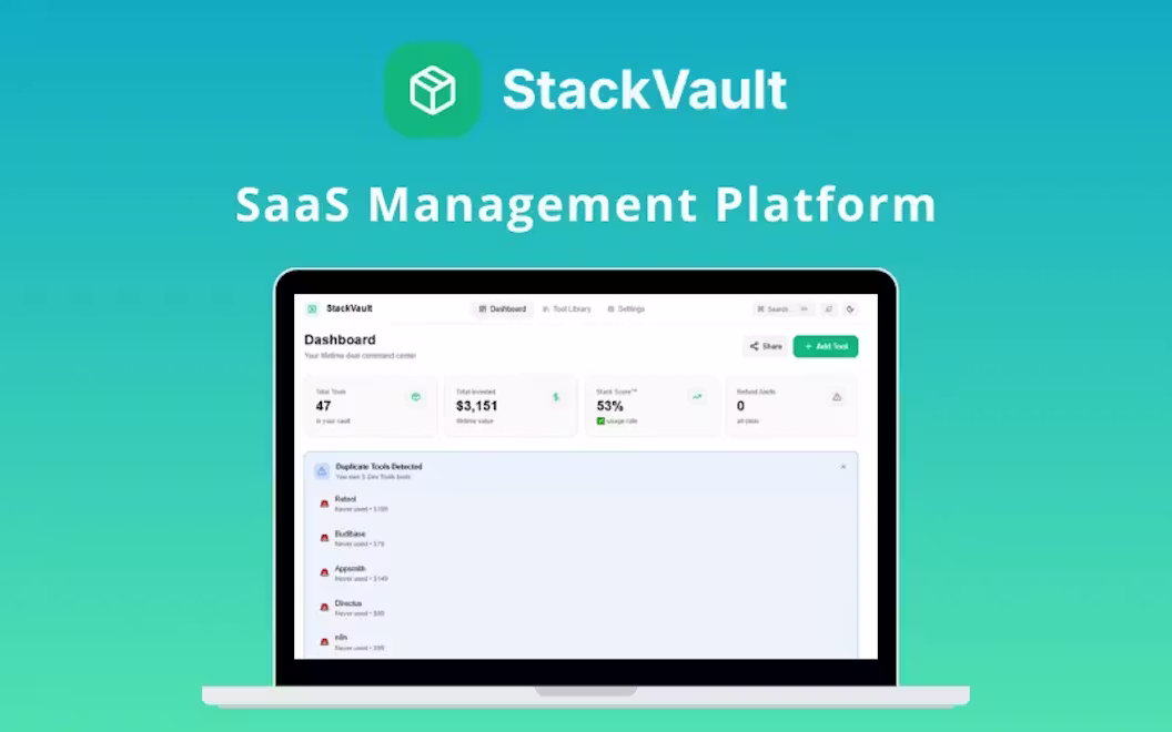StackVault – SaaS Management Platform | Lifetime Access