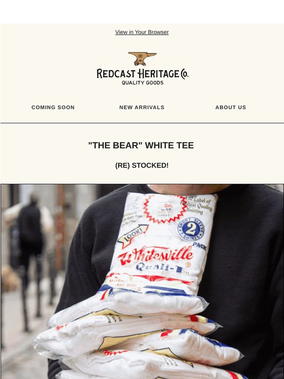 Whitesville White T-shirt 🐻 Back in Stock!