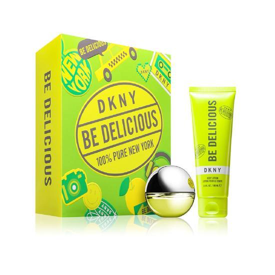 Image of DKNY Be Delicious Eau De Parum Spray 30ml Body Lotion 100ml Gift Set