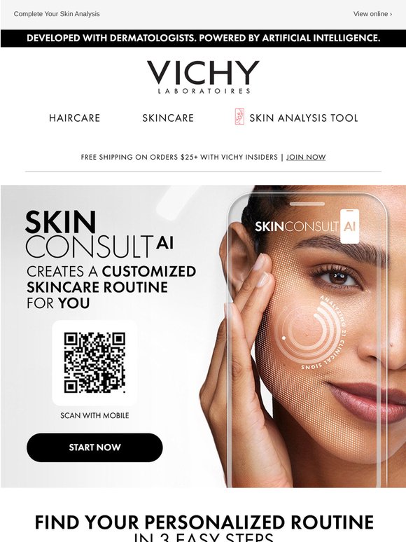 Discover your customized skincare routine in one minute.